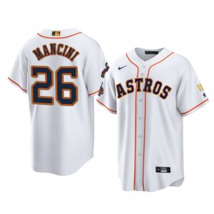 Trey Mancini Houston Astros White 2023 Gold Program Jersey - Men's