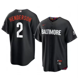 Gunnar Henderson Baltimore Orioles Black 2023 City Connect Replica Jersey - Men's