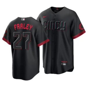 Jake Fraley Reds 2023 City Connect Black Replica Jersey