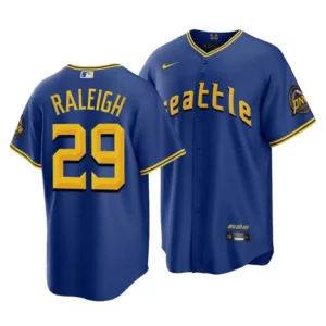 Cal Raleigh Mariners 2023 City Connect Royal Replica Jersey