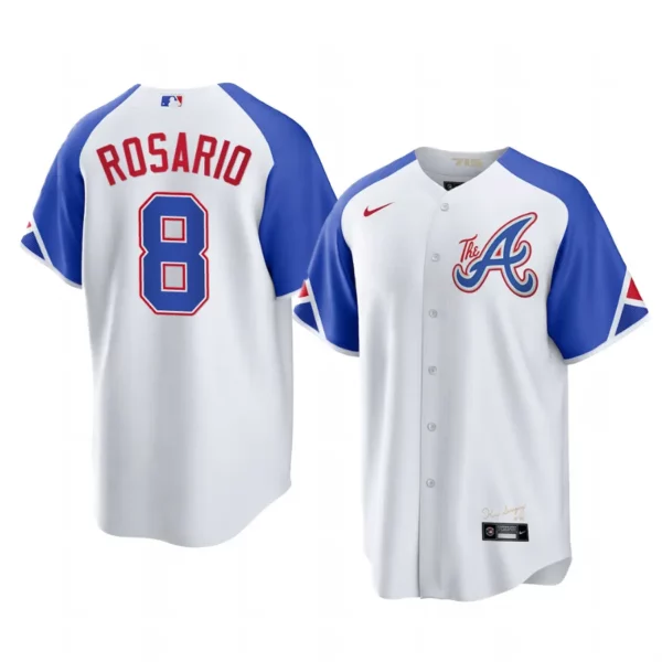 Eddie Rosario Atlanta Braves White 2023 City Connect Replica Jersey - Men's