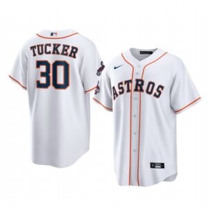 Kyle Tucker Houston Astros White 2022 World Series Champions Home Replica Jersey - Men's