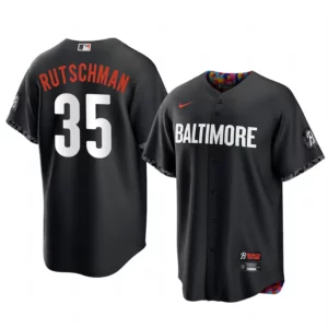 Adley Rutschman Baltimore Orioles Black 2023 City Connect Replica Jersey - Men's