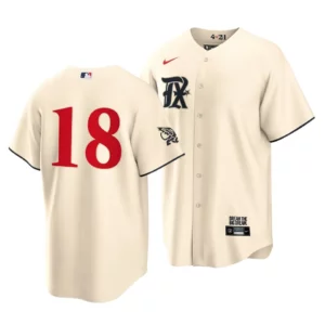 Show off your Rangers pride by grabbing this Rangers Mitch Garver 2023 City Connect Cream Jersey. This jersey features crisp graphics that are sure to get you pumped up for the exciting season! Material Informations Material: 100% Polyester Full-button front Heat-sealed jock tag Heat-sealed transfer applique Batterman applique on center back neck Rounded hem Machine wash, tumble dry low Tagless Collar Officially licensed Imported Brand: Nike