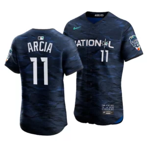 Orlando Arcia National League 2023 MLB All-Star Game Royal Elite Jersey