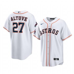 Jose Altuve Houston Astros White 2022 World Series Champions Home Replica Jersey - Men's