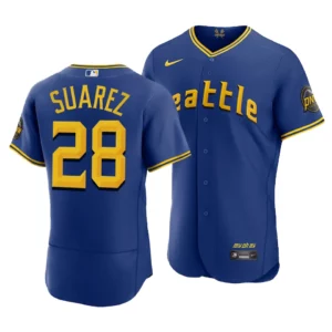 Eugenio Suarez Seattle Mariners 2023 City Connect Royal Authentic Jersey