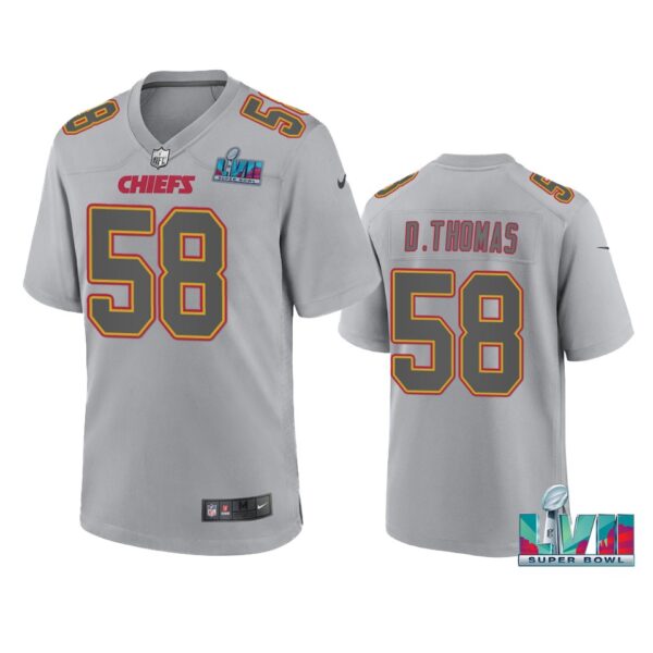 Derrick Thomas Kansas City Chiefs Gray Super Bowl LVII Atmosphere Jersey