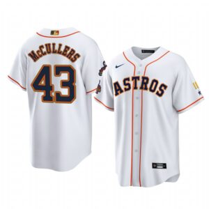 Lance McCullers Houston Astros White 2023 Gold Program Jersey - Men's