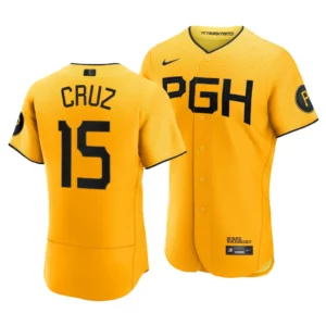 Oneil Cruz Pittsburgh Pirates 2023 City Connect Gold Authentic Jersey