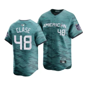 Emmanuel Clase American League 2023 MLB All-Star Game Teal Limited Jersey