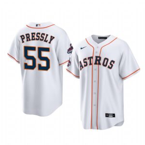 Ryan Pressly Houston Astros White 2022 World Series Champions Replica Jersey - Men's