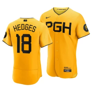 Austin Hedges Pittsburgh Pirates 2023 City Connect Gold Authentic Jersey