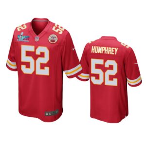 Creed Humphrey Kansas City Chiefs Red Super Bowl LVII Game Jersey