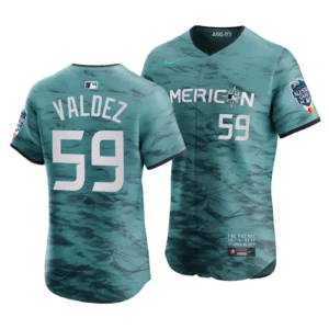 Framber Valdez American League 2023 MLB All-Star Game Teal Elite Jersey
