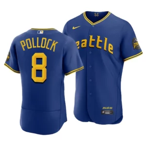 AJ Pollock Seattle Mariners 2023 City Connect Royal Authentic Jersey