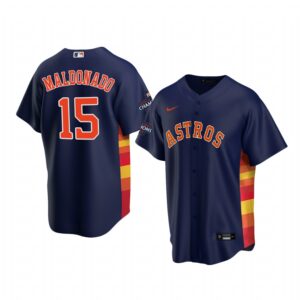 Martin Maldonado Houston Astros Navy 2022 World Series Champions Replica Jersey - Men's