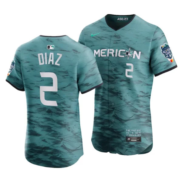 Yandy Diaz American League 2023 MLB All-Star Game Teal Elite Jersey