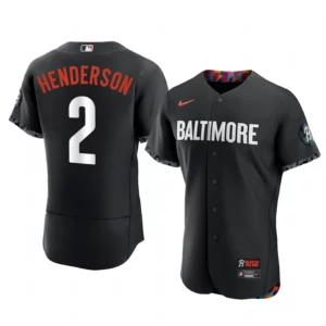 Gunnar Henderson Baltimore Orioles Black 2023 City Connect Authentic Jersey - Men's
