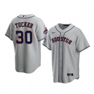 Kyle Tucker Houston Astros Gray 2022 World Series Champions Replica Jersey - Men's