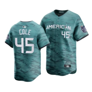 Gerrit Cole American League 2023 MLB All-Star Game Teal Limited Jersey