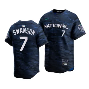 Dansby Swanson National League 2023 MLB All-Star Game Royal Limited Jersey