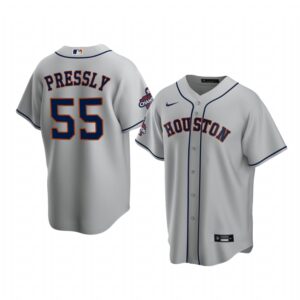 Ryan Pressly Houston Astros Gray 2022 World Series Champions Replica Jersey - Men's