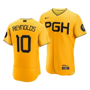 Bryan Reynolds Pittsburgh Pirates 2023 City Connect Gold Authentic Jersey