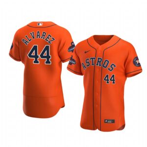 Yordan Alvarez Houston Astros Orange 2022 World Series Champions Authentic Jersey - Men's