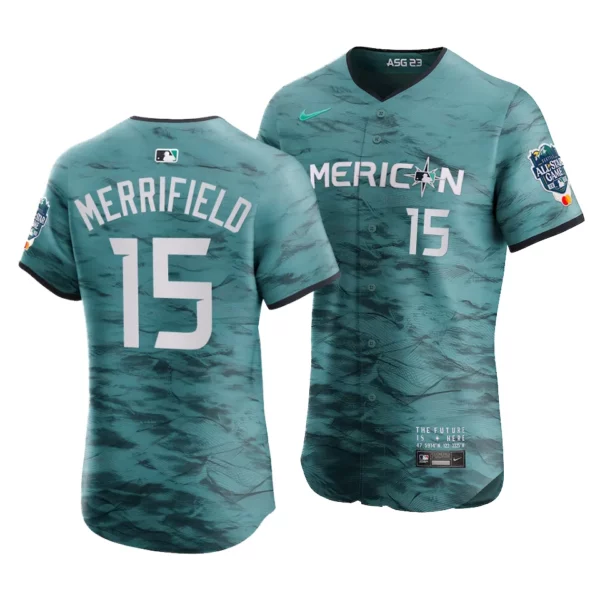 Whit Merrifield American League 2023 MLB All-Star Game Teal Elite Jersey