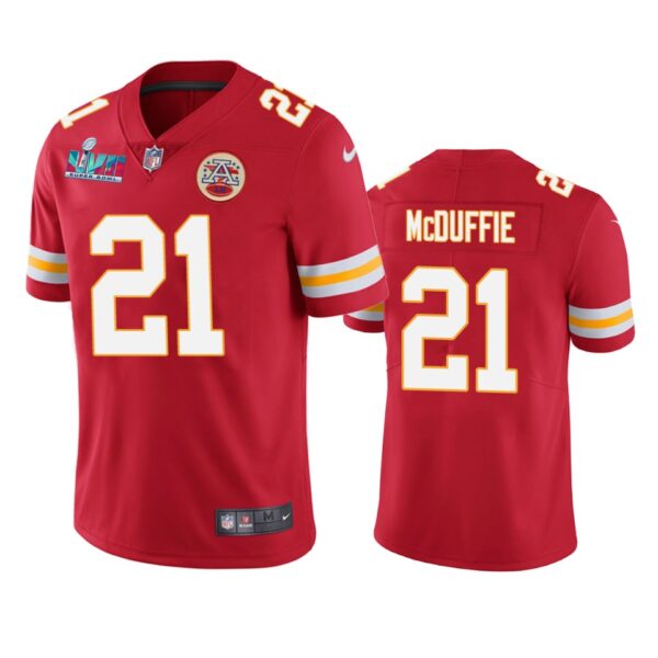 Trent McDuffie Kansas City Chiefs Red Super Bowl LVII Vapor Limited Jersey