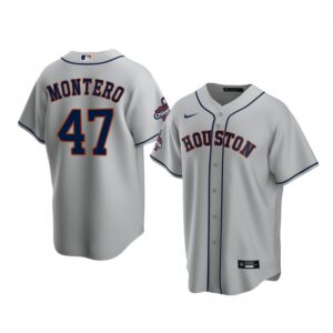 Rafael Montero Houston Astros Gray 2022 World Series Champions Replica Jersey - Men's