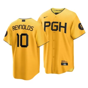Bryan Reynolds Pirates 2023 City Connect Gold Replica Jersey