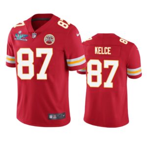 Travis Kelce Kansas City Chiefs Red Super Bowl LVII Vapor Limited Jersey