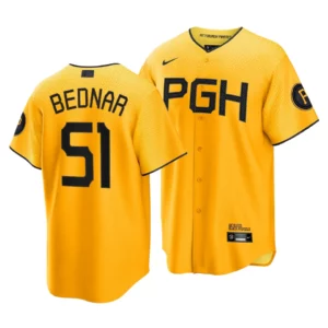 David Bednar Pirates 2023 City Connect Gold Replica Jersey