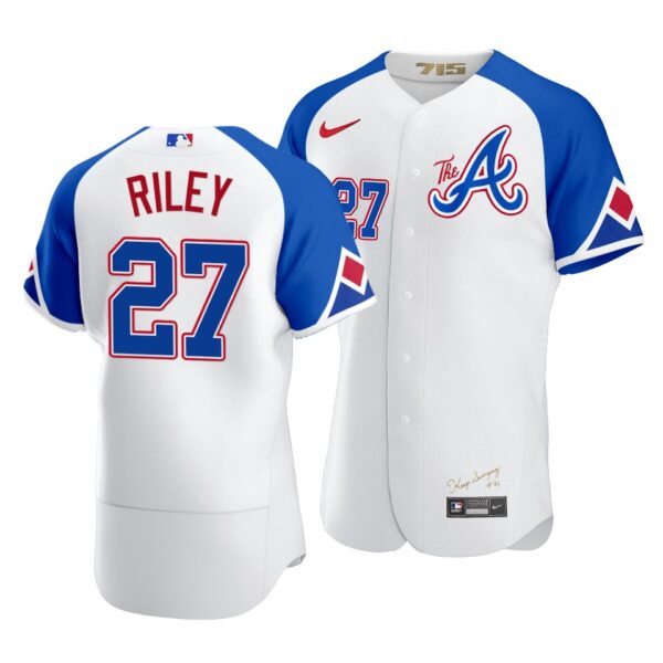 Austin Riley Atlanta Braves City Connect White Authentic Jersey