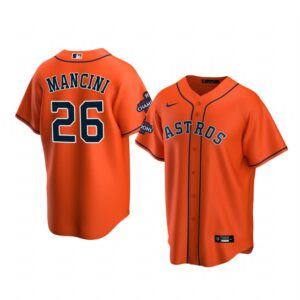 Trey Mancini Houston Astros Orange 2022 World Series Champions Replica Jersey - Men's