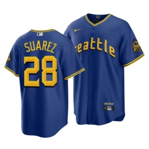 Eugenio Suarez Mariners 2023 City Connect Royal Replica Jersey