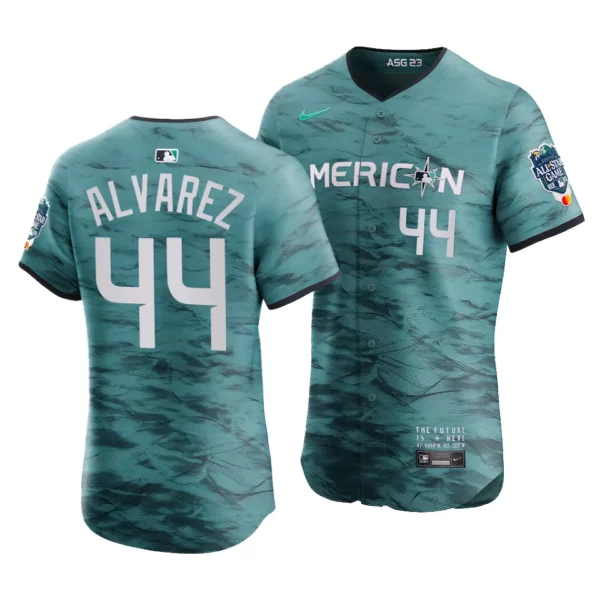 Yordan Alvarez American League 2023 MLB All-Star Game Teal Elite Jersey