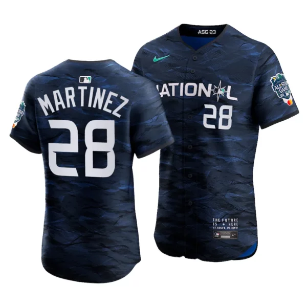 J.D. Martinez National League 2023 MLB All-Star Game Royal Elite Jersey