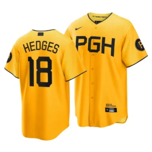 Austin Hedges Pirates 2023 City Connect Gold Replica Jersey