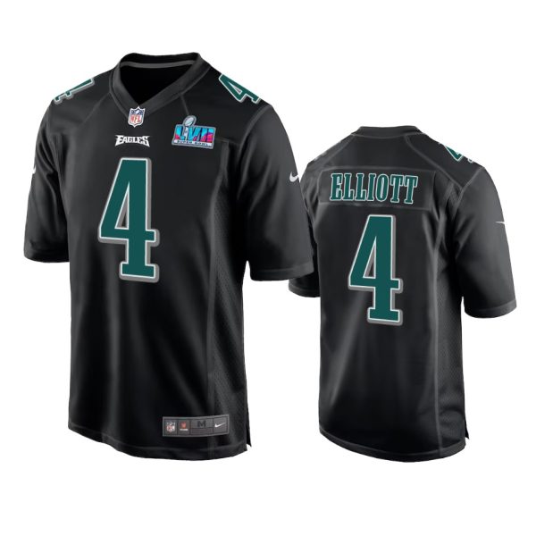 Jake Elliott Philadelphia Eagles Black Super Bowl LVII Fashion Game Jersey