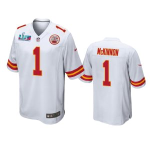 Jerick McKinnon Kansas City Chiefs White Super Bowl LVII Game Jersey