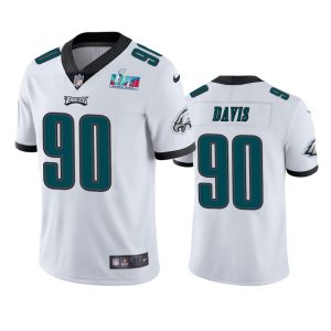 Jordan Davis Philadelphia Eagles White Super Bowl LVII Vapor Limited Jersey