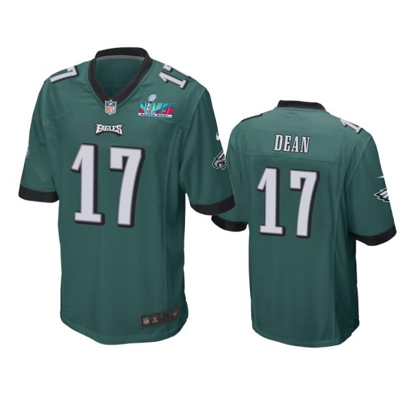 Nakobe Dean Philadelphia Eagles Midnight Green Super Bowl LVII Game Jersey