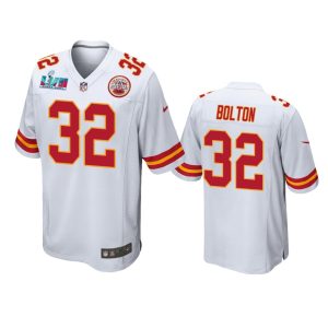 Nick Bolton Kansas City Chiefs White Super Bowl LVII Game Jersey