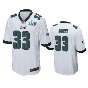 Josiah Scott Philadelphia Eagles White Super Bowl LVII Game Jersey