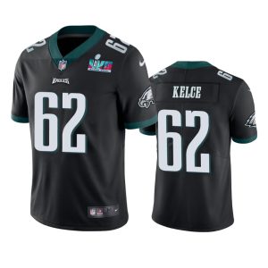 Jason Kelce Philadelphia Eagles Black Super Bowl LVII Vapor Limited Jersey