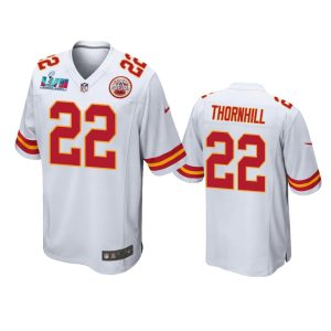 Juan Thornhill Kansas City Chiefs White Super Bowl LVII Game Jersey