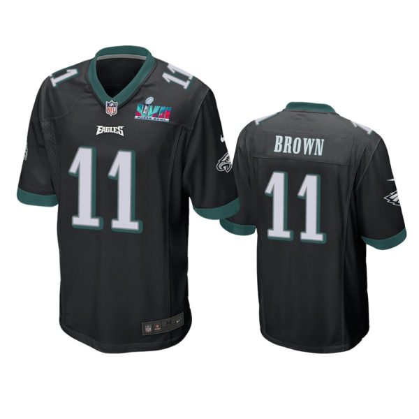 A.J. Brown Philadelphia Eagles Black Super Bowl LVII Game Jersey